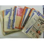 A collection of 150 football programmes for the early 1950's to 1957/58, in various condition,