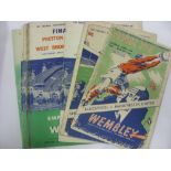 FA Cup Finals, a collection of 16 football programmes from the Final games at Wembley, in various