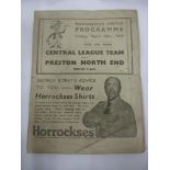 1935/36 Manchester Utd Reserves v Preston Res, a programme from the game played on 10/04/1936, 4