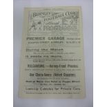 1922/23 Burnley v Preston, a programme from the game played on 20/01/1923, ex bound volume, in