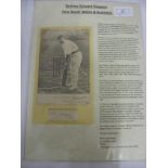 Autograph, 1903 Cricket, Sydney Edwards Gregory, a clipped signature of the New South Wales and