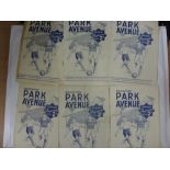 1949/50 A collection of 6 Bradford Park Avenue home football programmes in various condition,