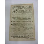 1921/22 Burnley Reserves v Stoke Reserves, a programme from the game played on 04/03/1922, ex