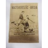 1954 Hungary v England, a programme from the game played in Budapest on 23/05/1954