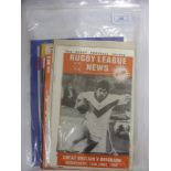 Rugby League, a collection of 20 International programmes to include, 1962 England v France, 1975