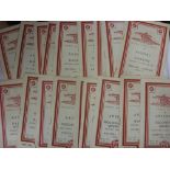 1947/48 Arsenal, a collection of 18 home football programmes, Colchester (Friendly), Bradford (FAC),