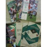 Rugby Union, Ireland v England, at Landsdowne Road & England v Ireland at Twickenham, a collection
