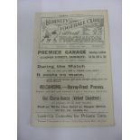 1922/23 Burnley v Sunderland, a programme from the game played on 21/04/1923, ex bound volume, in
