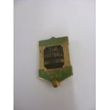 1935 Football Association Stewards Badge, Sheffield Wednesday v West Bromwich Albion, Green Black