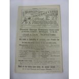 1921/22 Burnley Reserves v Blackpool Reserves, a programme from the game played on 06/05/1922, ex