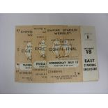 1966 World Cup, a collection of 4 match tickets, at Wembley, 13/07/1966 France v Mexico, 15/07/