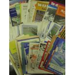 A collection of over 200 football programmes, in various condition, a wide variation of clubs