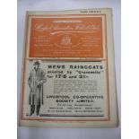 1936/37 Liverpool v Bolton Wanderers, a football programme from the game played on 17/10/36, in good