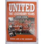Manchester United Autographs, 'United The Legendary Years 1958-1968, By Denis Law & Pat Crerand,