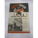 1950/51 Manchester Utd v Aberdeen, a programme from the game played on 02/05/1951, t/c