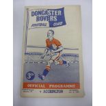 1961/1962, Doncaster Rovers v Accrington Stanley, a rare programme from the 'postponed' fixture 06/