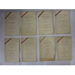 Surrey County FA, a collection of 8 players/officials itinerary cards (Surrey Players Named) from