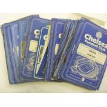 Chelsea, a collection of 75 home football programmes, mainly from the 1950's, in various condition