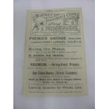1922/23 Burnley v Tottenham, a programme from the game played on 16/08/1922, ex bound volume, in