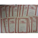 1947/48 Arsenal, a collection of 18 home league football programmes (missing, Charlton, Man Utd &