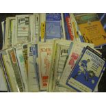 A collection of 250 football programmes for the 1950's to 1959/60, in various condition, a wide