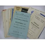 A collection of 38 football programmes from the 1940's/1950's, in various condition, some with