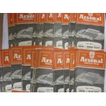 Arsenal, a collection of 49 football programmes, 1958/59 25 (21 League, 2 FAC, 2 Friendly), 1959/