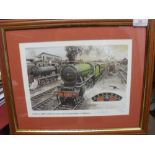 Arsenal, Framed & Glazed Artwork, London North Eastern Railway No.2848 "Arsenal" close to the