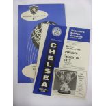 1965 Football League Cup Final, Chelsea v Leicester, a pair of programmes from the games played on