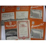 Arsenal, a collection of 6 various football programmes, 1948/49 Arsenal A v Ipswich Town (ECFC),