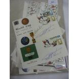 1966 World Cup, England, a collection of 10 autographed first day covers, including Official