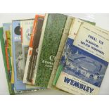 A collection of big match programmes in various condition, FA Cup Finals (8) including 1953, 1954,
