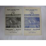 Rugby Union, 1946 Pair of rare 'Victory International' programmes for games played at Twickenham,
