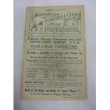 1921/22 Burnley v Cardiff City, a programme from the game played on 18/03/1922, ex bound volume,