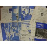 Leicester City, a collection of 18 home football programmes, 1st Team & Reserves, to include, 50/