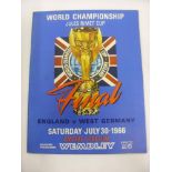 1966 World Cup, Final, England v West Germany, a programme from the game played on 30/07/1966,