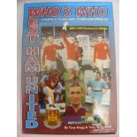 West Ham United Autographs, 'Who's Who, A Player By Player Guide 1895-1995 Centenary Edition' By