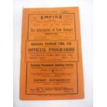 1938/39 Barnsley v Hull City, a programme from the game played on 11/02/1939