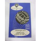 1964 Football League Cup Final, Leicester City v Stoke City, a programme from the game played on