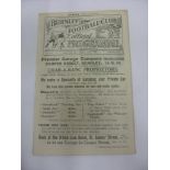 1921/22 Burnley v Manchester City, a programme from the game played on 15/04/1922, ex bound