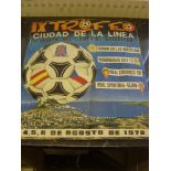 1978 Gilbralter, The 9th Trofeo De La Linea, a rare poster from the tournament held in August