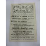 1922/23 Burnley v Huddersfield, a programme from the game played on 24/03/1923, ex bound volume,