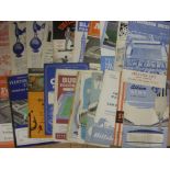 Leicester City 1957/58, a collection of 21 away football programmes in various condition (18 League,