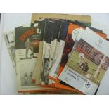 Manchester Utd, a collection of 50 home & away football programmes in various condition to