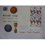 1966 An Official First Day Cover, franked at Harrow And Wembley on 18/08/1966, upon 4 England