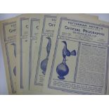 1947/48 Tottenham Hotspur, a collection of 5 home football programmes, in good condition overall,