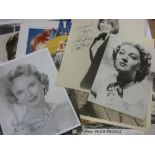 Pop Music/Film Memorbilia, a collection of autographed pictures, the signatures include, Anna