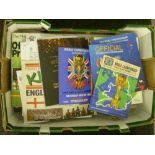 World Cup / European Championships, Large Box Of Programmes And Memorabilia From 1966 England To