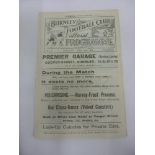 1922/23 Burnley v Manchester City, a programme from the game played on 17/02/1923, ex bound