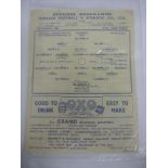 1944/45 Football League Cup South S/F, Arsenal v Millwall, a programme from the game played at